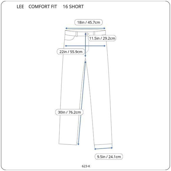 Lee Comfort Fit Pants Straight Gray Knit‎ Stretch 16 Short 16 x 30 - Picture 3 of 12